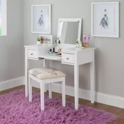 Kirklands Home Virginia Butterfly 2-pc. Vanity Set White Outlet