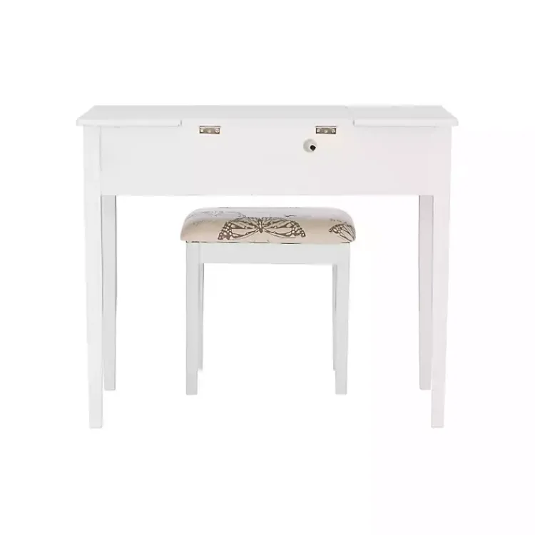 Kirklands Home Virginia Butterfly 2-pc. Vanity Set White Outlet
