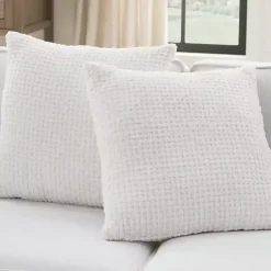 Pillows>Kirklands Home Waffle Knit Chenille Throw Pillows, Set of 2 White