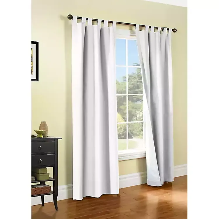 Kirklands Home Weathermate Blackout Curtain Panel, 63 in. White Hot