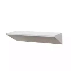 Kirklands Home White Wedge Wood Small Floating Shelf Sale
