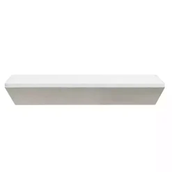Kirklands Home White Wedge Wood Small Floating Shelf Sale