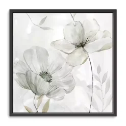 Kirklands Home White Whispers II Framed Canvas Art Print, 22x22 Discount