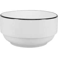Kirklands Home with Black Rims 16-pc. Dinnerware Set White Hot