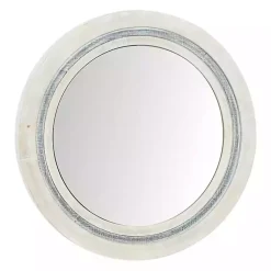 Kirklands Home White Wood Aislinn Wall Mirror