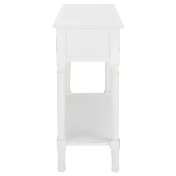 Kirklands Home Wood Allura Console Table White Clearance