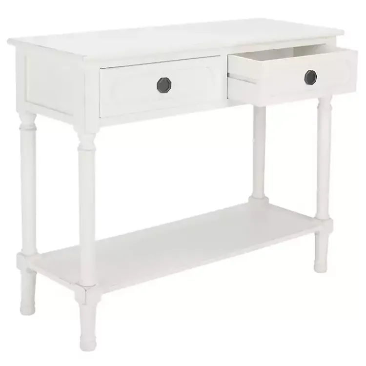 Kirklands Home Wood Allura Console Table White Clearance