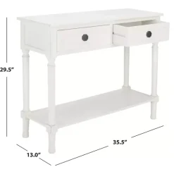 Kirklands Home Wood Allura Console Table White Clearance