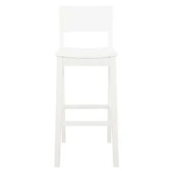 Kirklands Home Wood Devin Bar Stools, Set of 2 White