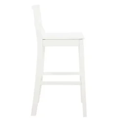 Kirklands Home Wood Devin Bar Stools, Set of 2 White