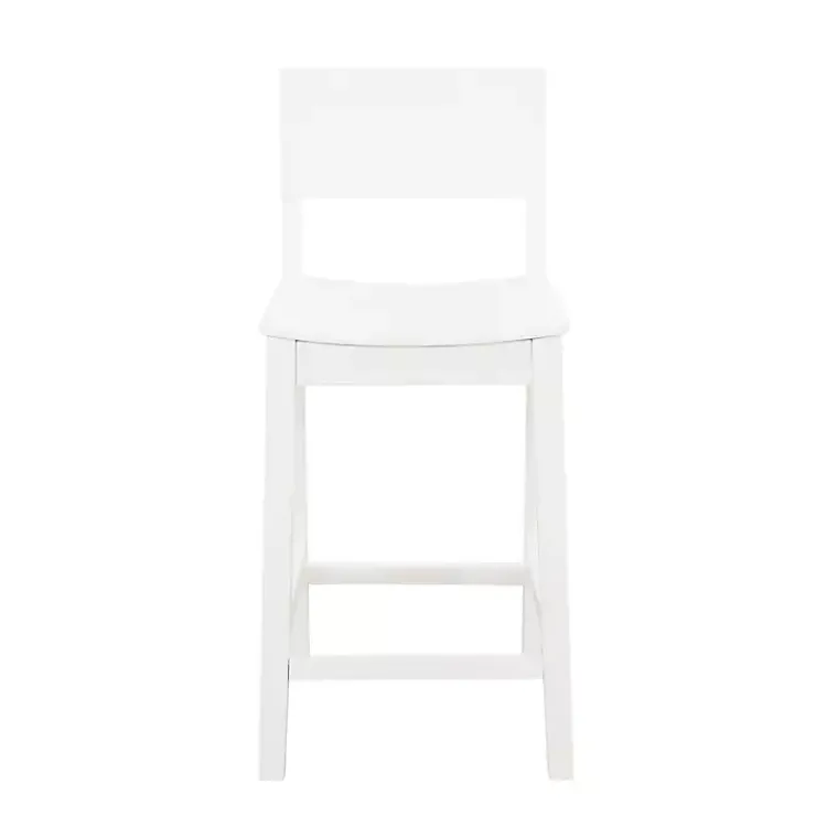 Kirklands Home Wood Devin Counter Stools, Set of 2 White Sale