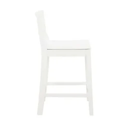 Kirklands Home Wood Devin Counter Stools, Set of 2 White Sale