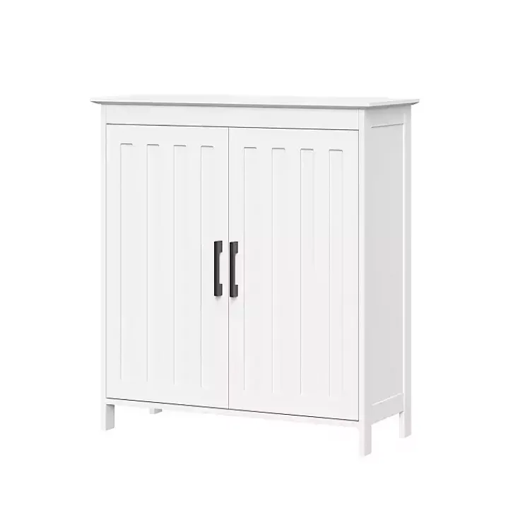 Kirklands Home Wood 2-Door Storage Cabinet White New