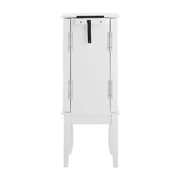 Kirklands Home Wood 4-Drawer Elena Jewelry Armoire White Clearance