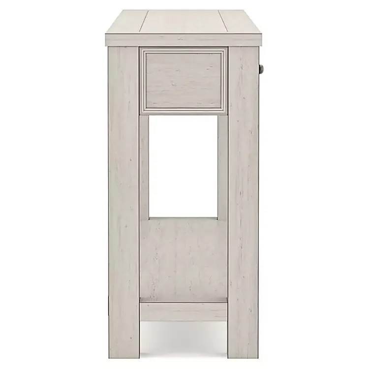 Kirklands Home Wood 4-Drawer Farmhouse Console Table White Hot