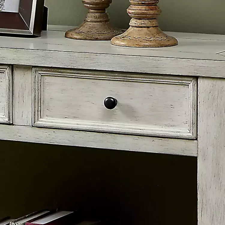 Kirklands Home Wood 4-Drawer Farmhouse Console Table White Hot