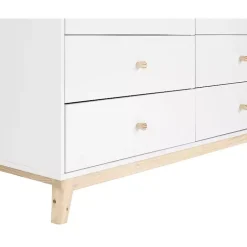 Kirklands Home Wood 6-Drawer Footed Dresser White Sale