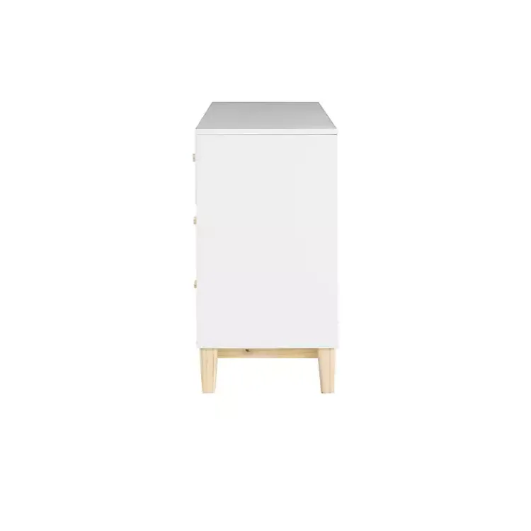 Kirklands Home Wood 6-Drawer Footed Dresser White Sale