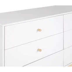 Kirklands Home Wood 6-Drawer Footed Dresser White Sale