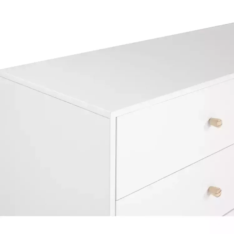 Kirklands Home Wood 6-Drawer Footed Dresser White Sale