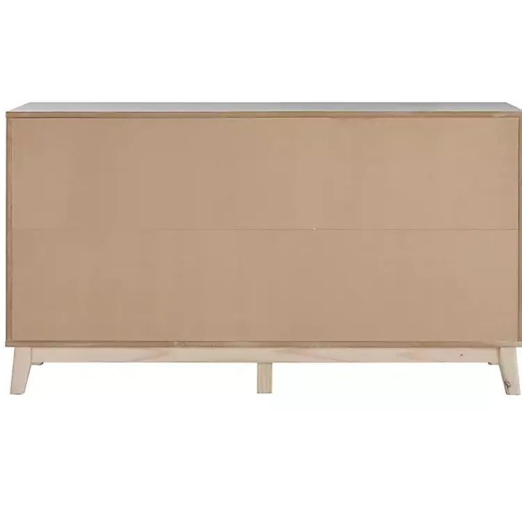 Kirklands Home Wood 6-Drawer Footed Dresser White Sale