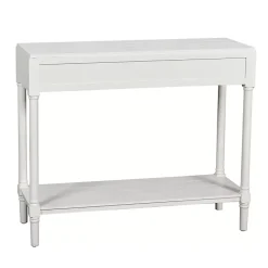 Kirklands Home Wood 2-Drawer Layla Console Table White