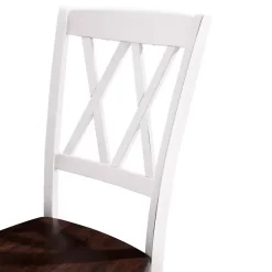 Kirklands Home Wood Farmhouse Dining Chairs, Set of 4 White Online