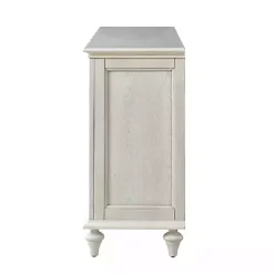 Kirklands Home Wood Glass Door Sideboard Cabinet White Hot