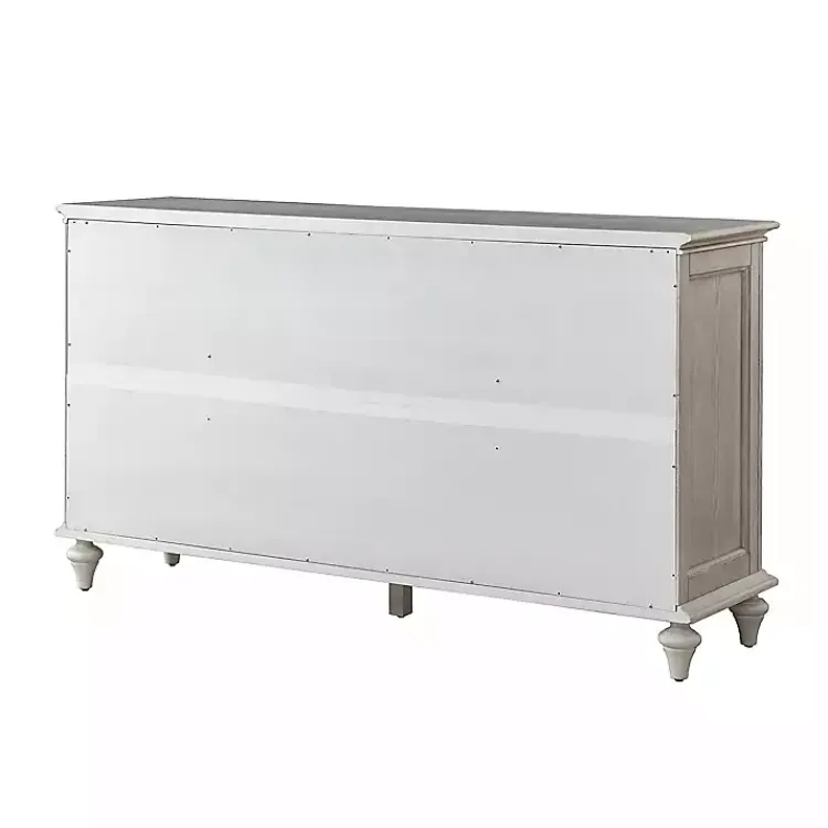 Kirklands Home Wood Glass Door Sideboard Cabinet White Hot