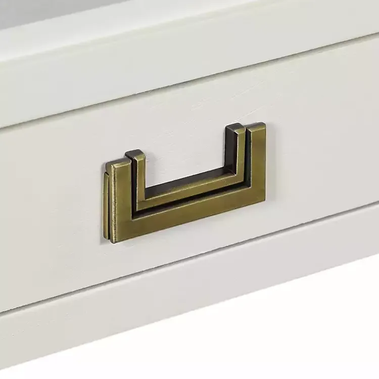 Kirklands Home Wood Layla Accent Table White Outlet