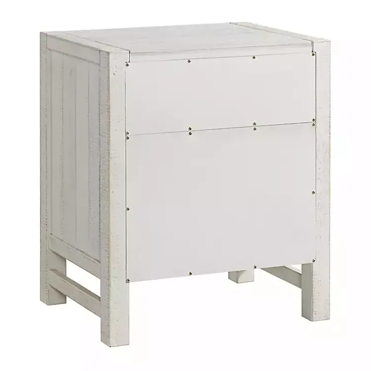 Kirklands Home Wood Open Shelf Nightstand White Discount