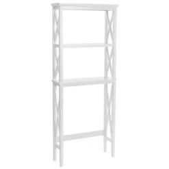Kirklands Home Wood Over-Toilet 3-Tier Shelf White Clearance