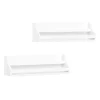 Kirklands Home White Wood Rack Wall Bookshelves, Set of 2 Sale