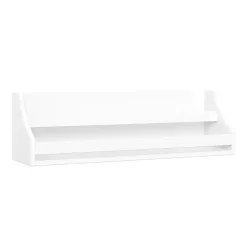 Kirklands Home White Wood Rack Wall Bookshelves, Set of 2 Sale