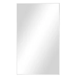 Kirklands Home White Wood Rectangular Wall Mirror, 24x40 in. Clearance