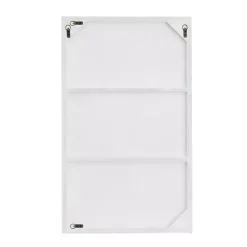 Kirklands Home White Wood Rectangular Wall Mirror, 24x40 in. Clearance