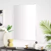 Kirklands Home White Wood Rectangular Wall Mirror, 24x36 in. Sale