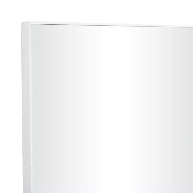 Kirklands Home White Wood Rectangular Wall Mirror, 24x36 in. Sale