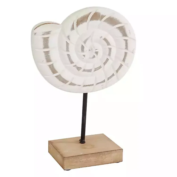 Statues & Figurines>Kirklands Home White Wood Sea Creature Statues, Set of 3