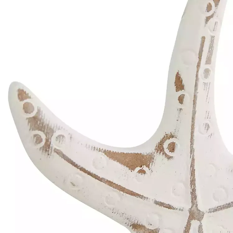 Statues & Figurines>Kirklands Home White Wood Sea Creature Statues, Set of 3