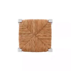 Kirklands Home White Wood Seagrass Backless 2-pc. Bar Stool Set Tan Discount