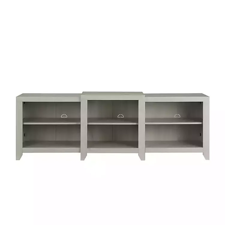 Kirklands Home Wood 6-Shelf Media Cabinet White Sale