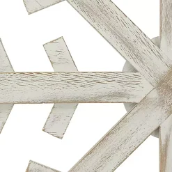 Christmas Art & Wall Decor>Kirklands Home Wood Snowflake Wall Plaque, 16 in. White