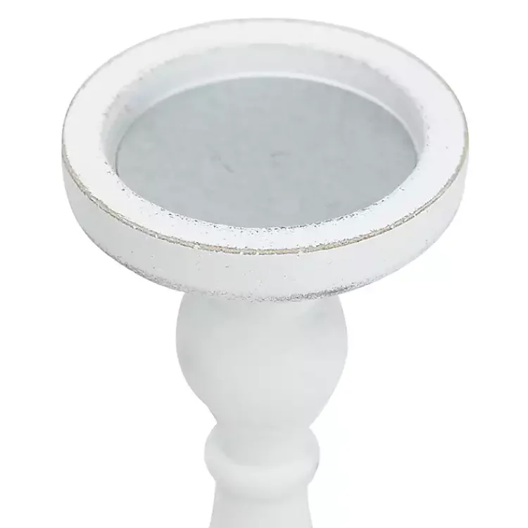 Candle Holders>Kirklands Home Wood Spindle Taper Candle Holders, Set of 5 White