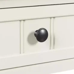 Kirklands Home Wood Square Hampton Accent Table White New