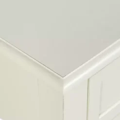 Kirklands Home Wood Square Hampton Accent Table White New