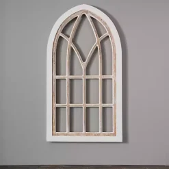Kirklands Home Wood Sydney Arch Wall Plaque White Discount