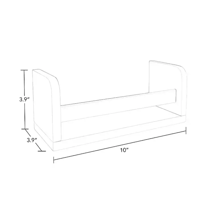 Kirklands Home White Wood Wall Bookshelves, Set of 2 New