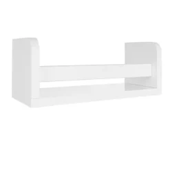 Kirklands Home White Wood Wall Bookshelves, Set of 2 New