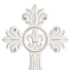 Kirklands Home Wood Wall Cross Wall Plaques, Set of 3 White Outlet